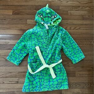 SAINT EVE SWIM Dinosaur Hooded Bathrobe kids bathrobe size 10 size 12 youth